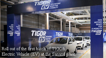 Tata Motors rolls out first batch of Tigor EV from Sanand plant