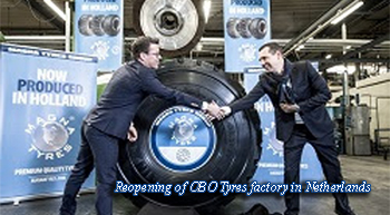 Reopened OBO Tyres factory starts production of Magna Tyres