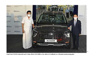 Hyundai Motor India has come out with fastest ‘10 millionth’ Car