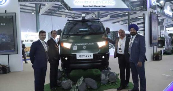 Ashok Leyland unveils vehicle platform JEET 4×4 at DefExpo 2022