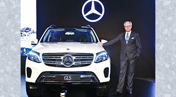 Mercedes-Benz drives in the GLS 350 d in India